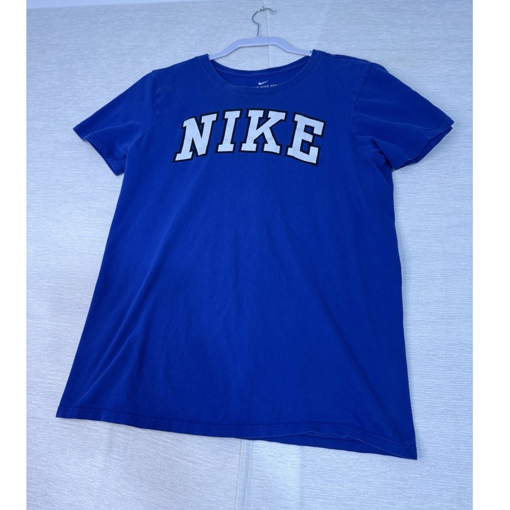 Nike The Nike‎ Tee Blue Graphic Logo Men's Crewneck Short Sleeve T-Shirt S